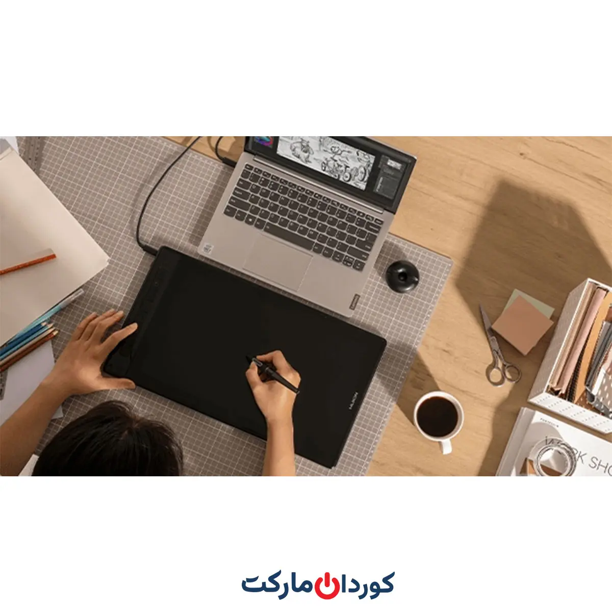 قلم نوری و تبلت طراحی هویون HUION KAMVAS Pro16 2.5K QHDمدل gt1602 - Image 11