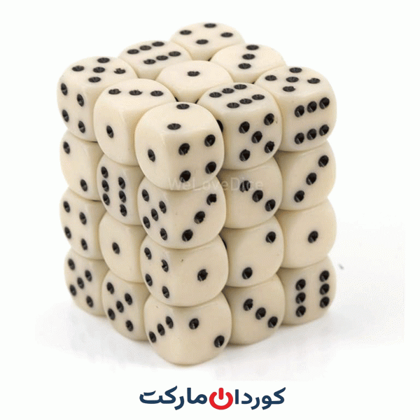 بسته 39 عددی تاس ۶ وجهی سایز 15MM