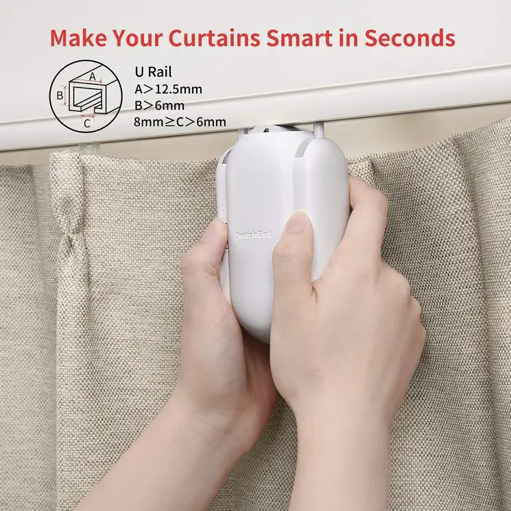 دستگاه کنترل هوشمند پرده جمع کن switchbot curtain مدل Rod - Image 10