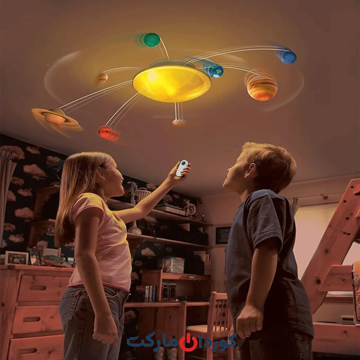 چراغ اتاق سیارات Uncle Milton Solar System In My Room