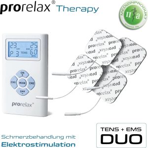 دستگاه الکتروتراپی پرورِلاکس PRORELAX مدل TENS + EMS Duo آلمانی دستگاه الکتروتراپی پرورِلاکس PRORELAX مدل TENS + EMS Duo آلمانی