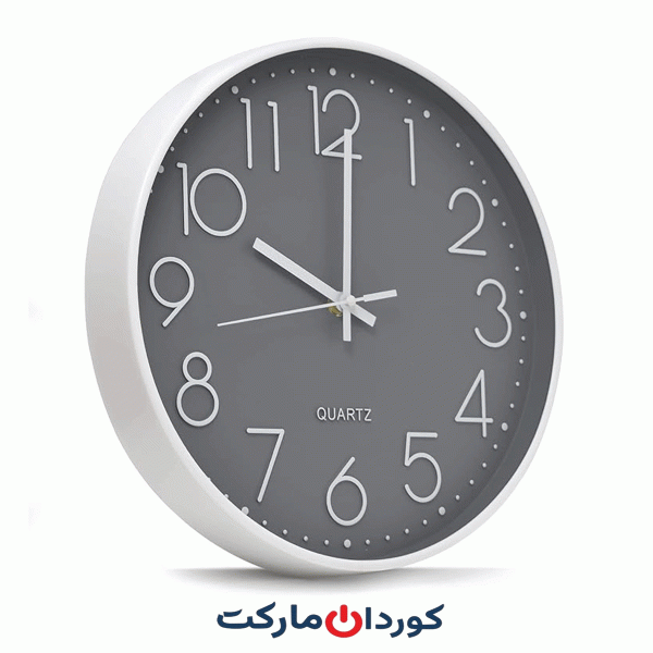 ساعت دیواری بی‌صدا 30 سانتی‌متری کوارتز QUARTZ