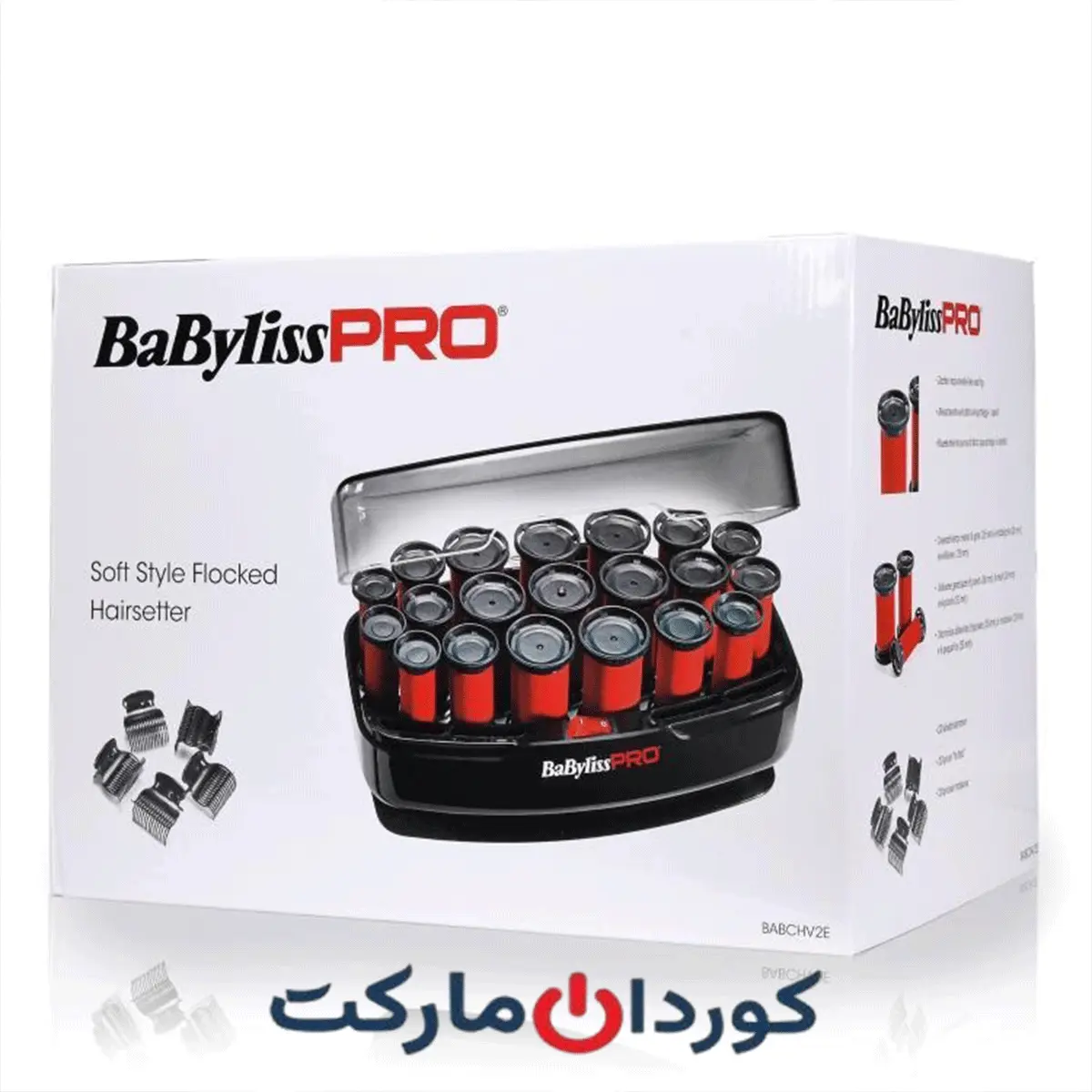 بیگودی برقی(فرکننده) بابلیس اورجینال Soft Style Flocked (BABCHV2E) Babyliss pro - Image 2