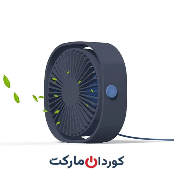 پنکه رومیزی کوچک قابل حمل مشکی 3 سرعته