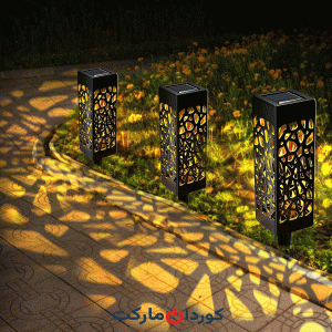 پک 3 عددی چراغ باغ با پنل شارژ خورشیدی