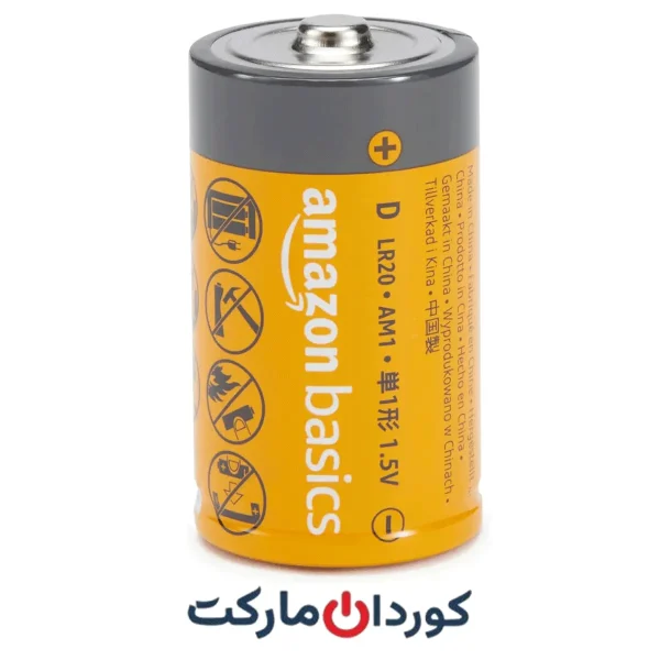 باتری‌های سایز D آلکالاین Alkaline همه منظوره AmazonBasic 1.5 v