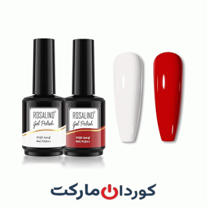 ست لاک ناخن ژلی رزالیند ROSALIND سفید و قرمز - در حد نو