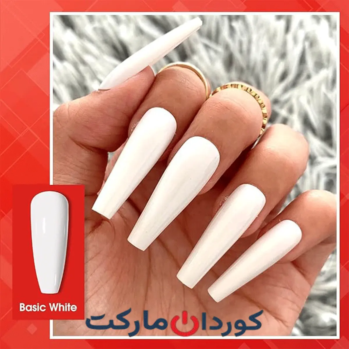 ست لاک ناخن ژلی رزالیند ROSALIND سفید و قرمز - در حد نو - Image 7