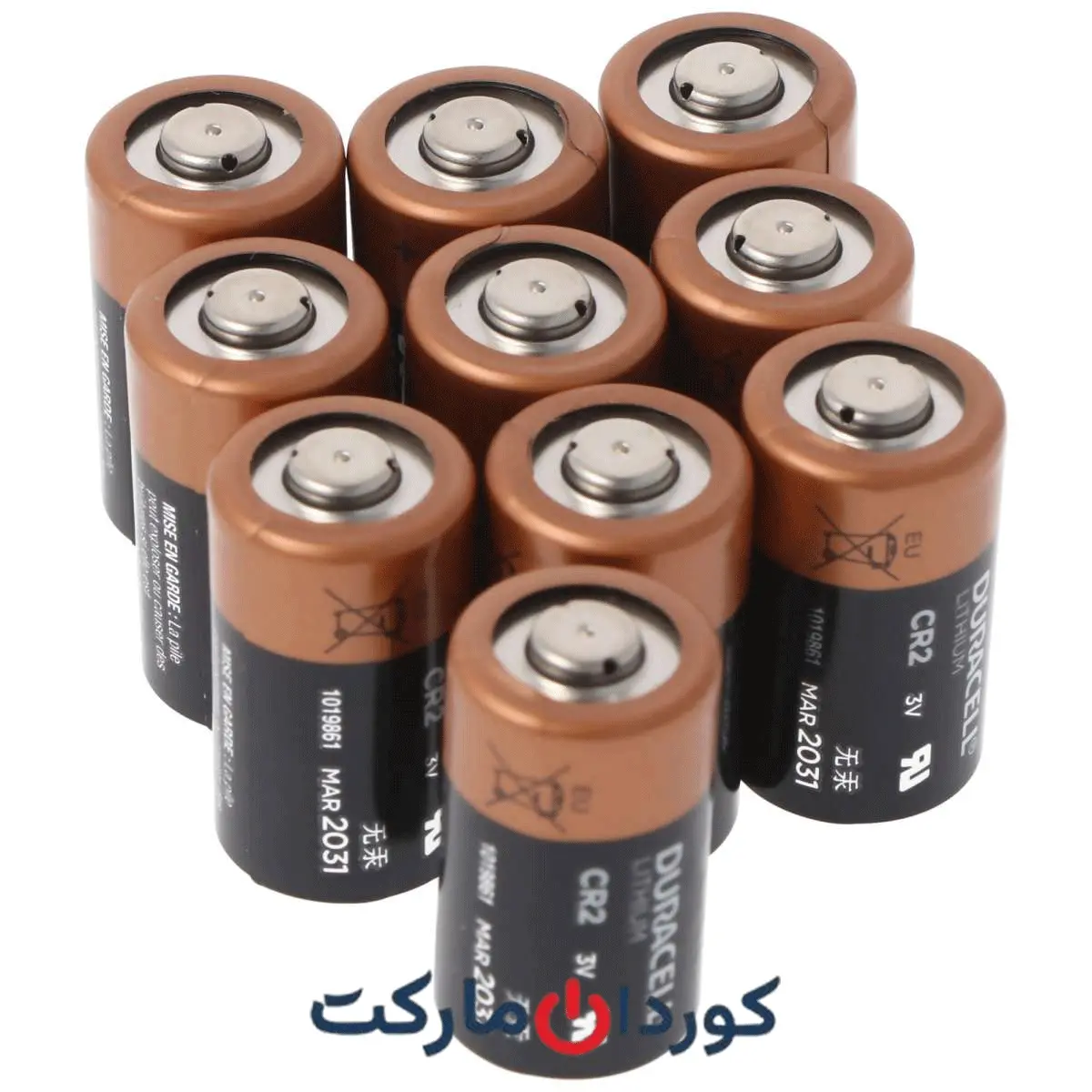 پک 10 عد باتری لیتیومی Duracell دوراسل cr2 3v