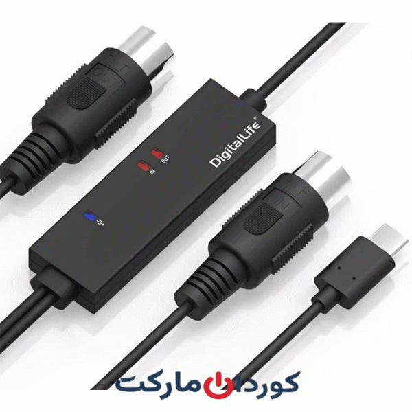 کابل MIDI USB-C دیجیتال لایف مدل MIDI-C01
