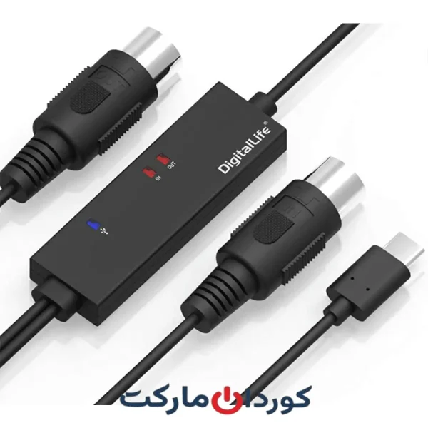 کابل MIDI USB-C دیجیتال لایف مدل MIDI-C01