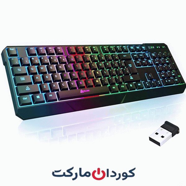 کیبورد RGB بی‌سیم KLIM Chroma