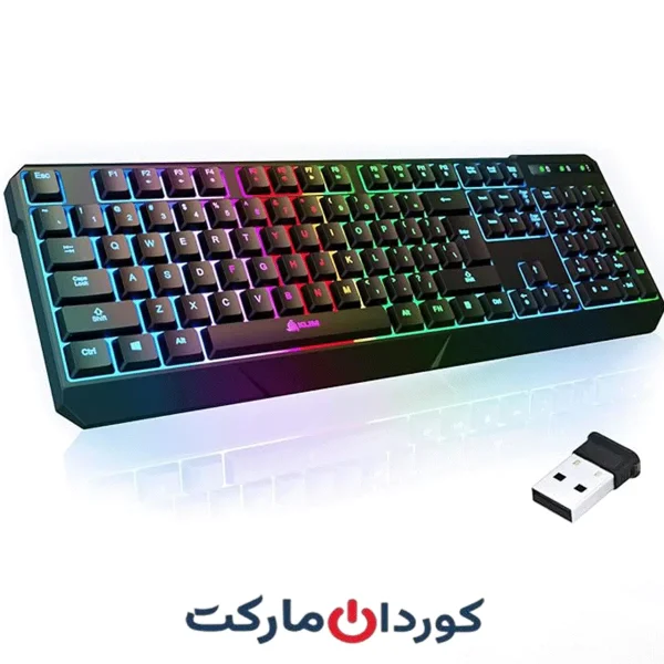 کیبورد RGB بی‌سیم KLIM Chroma