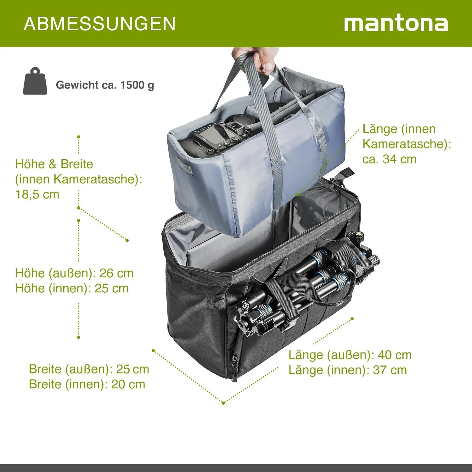 کیف دوربین دکتر مونتانا Mantona Doctor Bag - Image 2