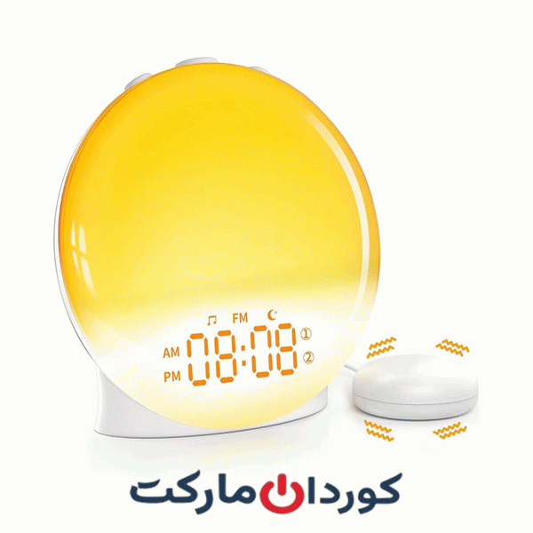 ساعت زنگ‌دار با نور شبیه‌سازی طلوع و غروب خورشید مدل D9000