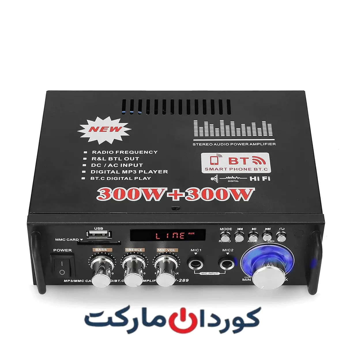 آمپلی فایر بلوتوث HiFi کارائوکه 600W AV-289 - Image 6