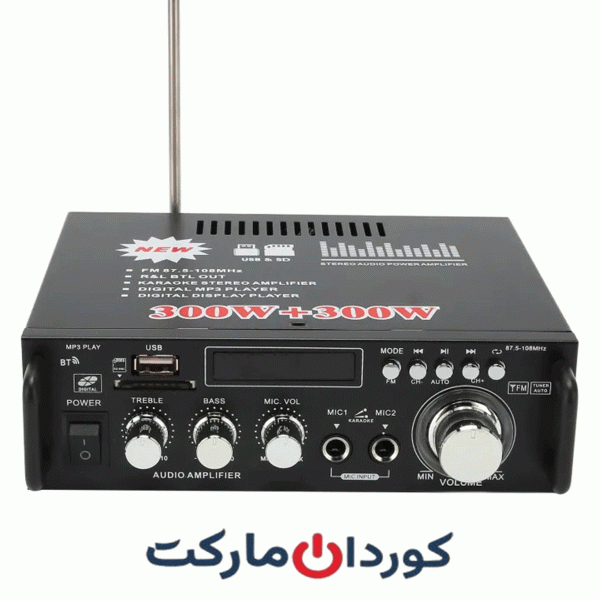 آمپلی فایر بلوتوث HiFi کارائوکه 600v AV-289