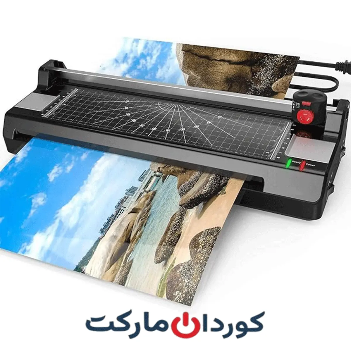 دستگاه لمینت و کاتر Eficentline A3 برش گوشه گرد، برش کاغذ
