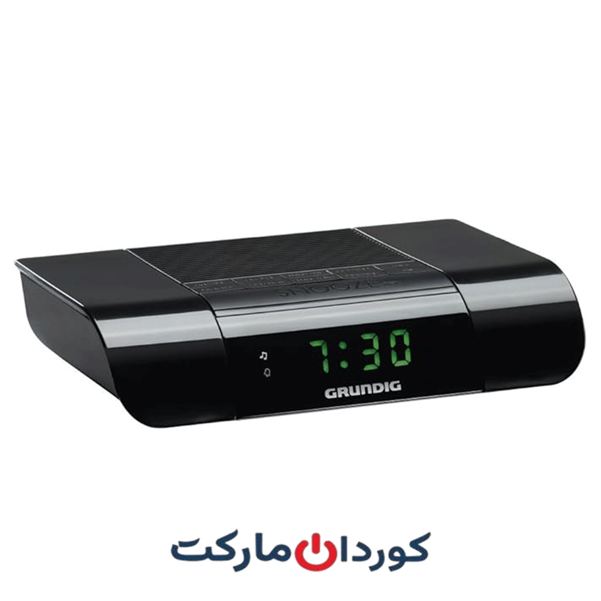 رادیو ساعت Grundig KSC 35 (تیونر FM) با عملکرد تایمر خواب مشکی