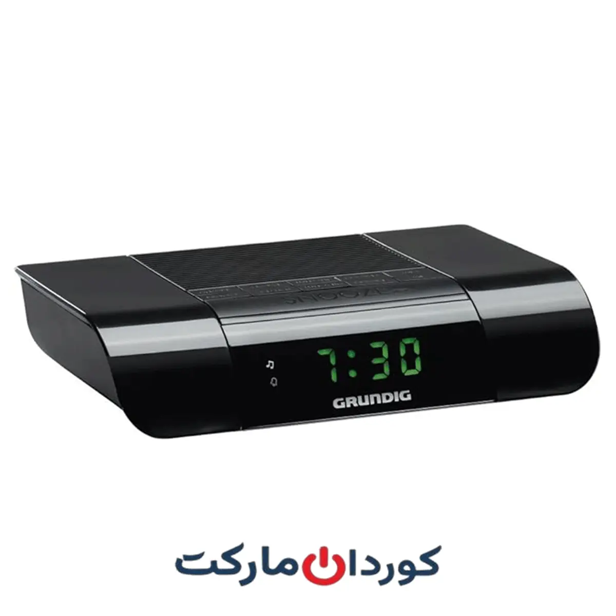 رادیو ساعت Grundig KSC 35 (تیونر FM) با عملکرد تایمر خواب مشکی