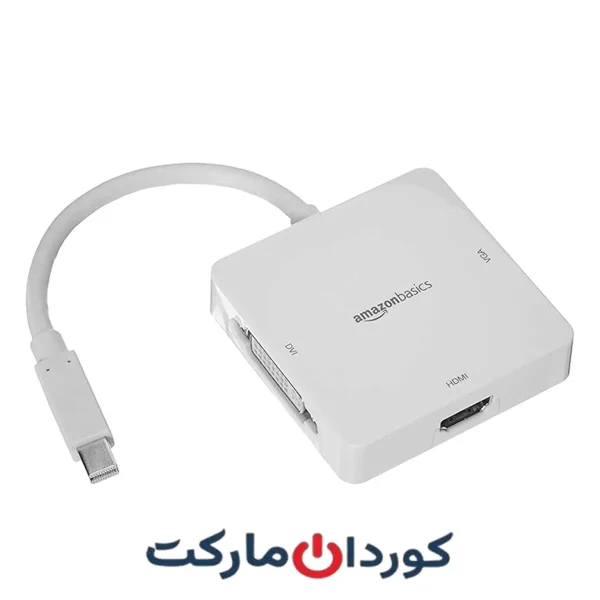 مبدل Mini DisplayPort (Thunderbolt 2) پورت 3 آمازون بیسیک Amazon Basic - استوک