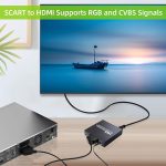 مبدل و سوئیچ SCART+HDMI به HDMI HD مشکی 1080P720P (4)