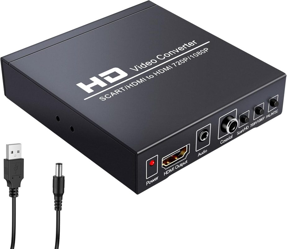 مبدل و سوئیچ SCART+HDMI به HDMI HD مشکی 1080P720P (9)