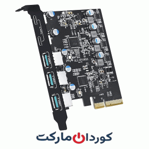 کارت توسعه PCIE 5 پورت ESTONE (3X USB 3.0 A، X2