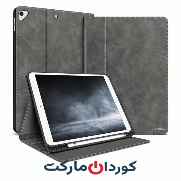 کیف و قاب چرمی DTH-PANDA آیپد نسل نهم به همراه جا قلمی 10.2 اینچی