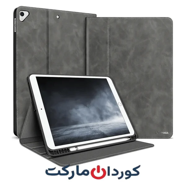 کیف و قاب چرمی DTH-PANDA آیپد نسل نهم به همراه جا قلمی 10.2 اینچی