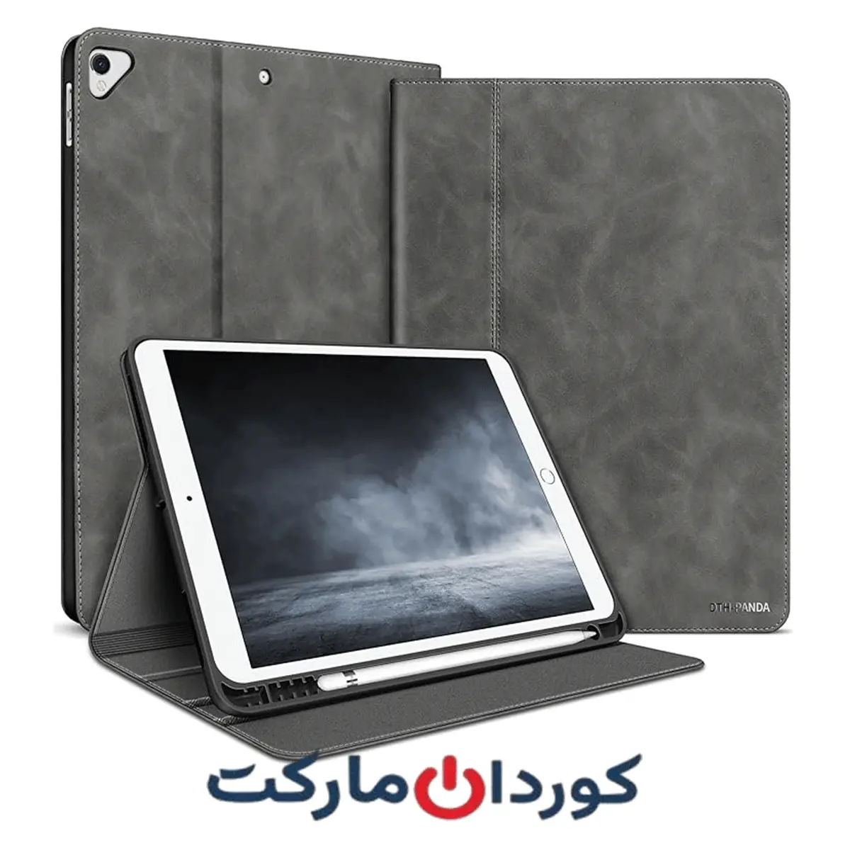 کیف و قاب چرمی DTH-PANDA آیپد نسل نهم به همراه جا قلمی 10.2 اینچی