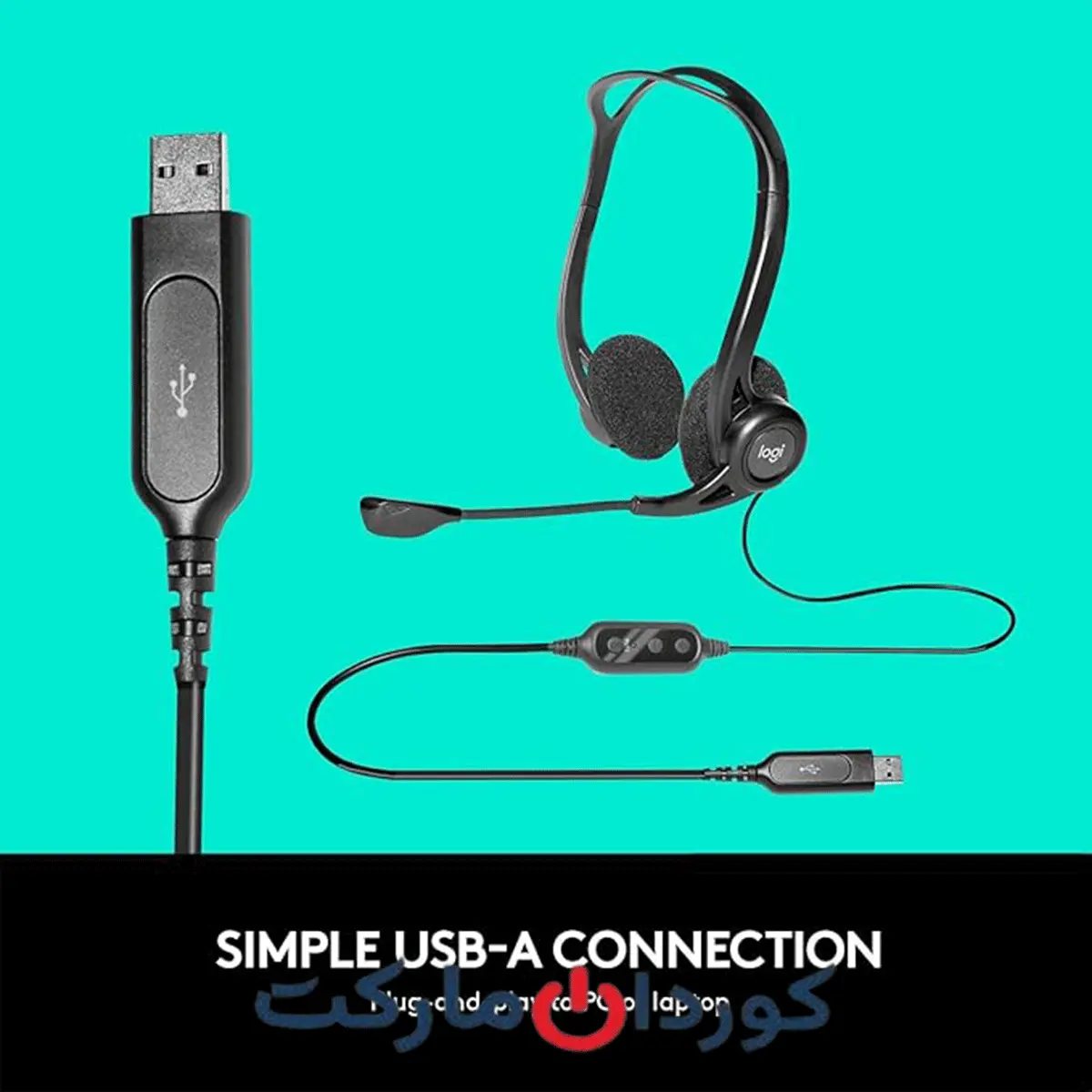 هدست USB لاجیتک logitech اصل مدل 960 / A00091 کد ( 40372 ) - Image 8