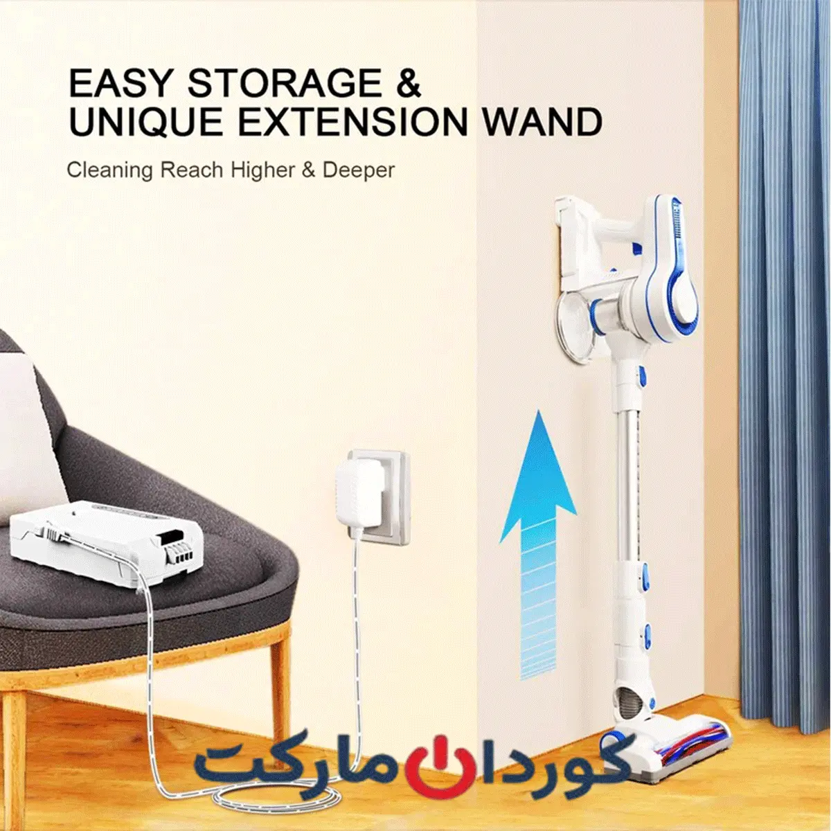 جارو شارژی آپوسن Aposen مدل H120 - Image 12
