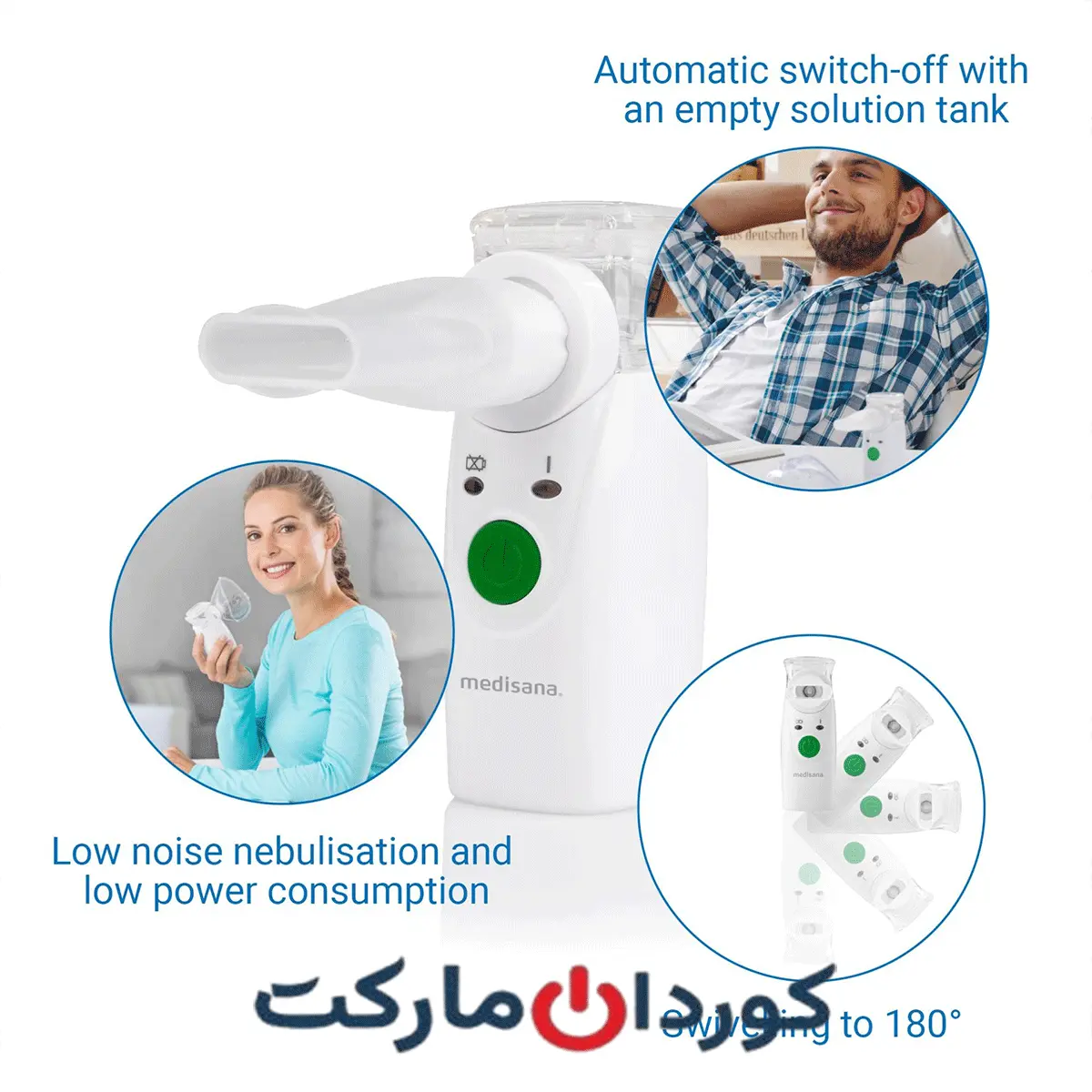 نبولایزر اولتراسونیک مدیسانا MEDISANA مدل IN 525 PN300 - Image 2