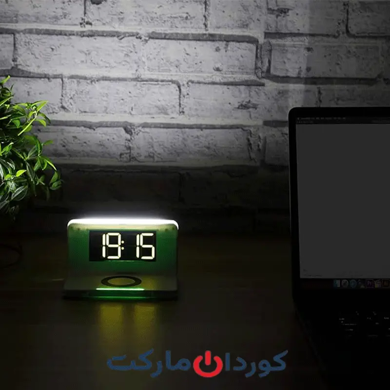 ساعت دیجیتالی وایرلس (شارژر بی سیم) رومیزری پوینتاچ POINTUCH مدل SY-W0241 -استوک کد (40788) - Image 5