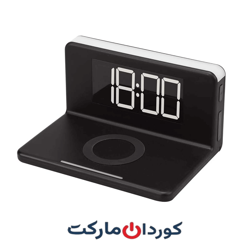 ساعت دیجیتالی وایرلس (شارژر بی سیم) رومیزری پوینتاچ POINTUCH مدل SY-W0241 -استوک