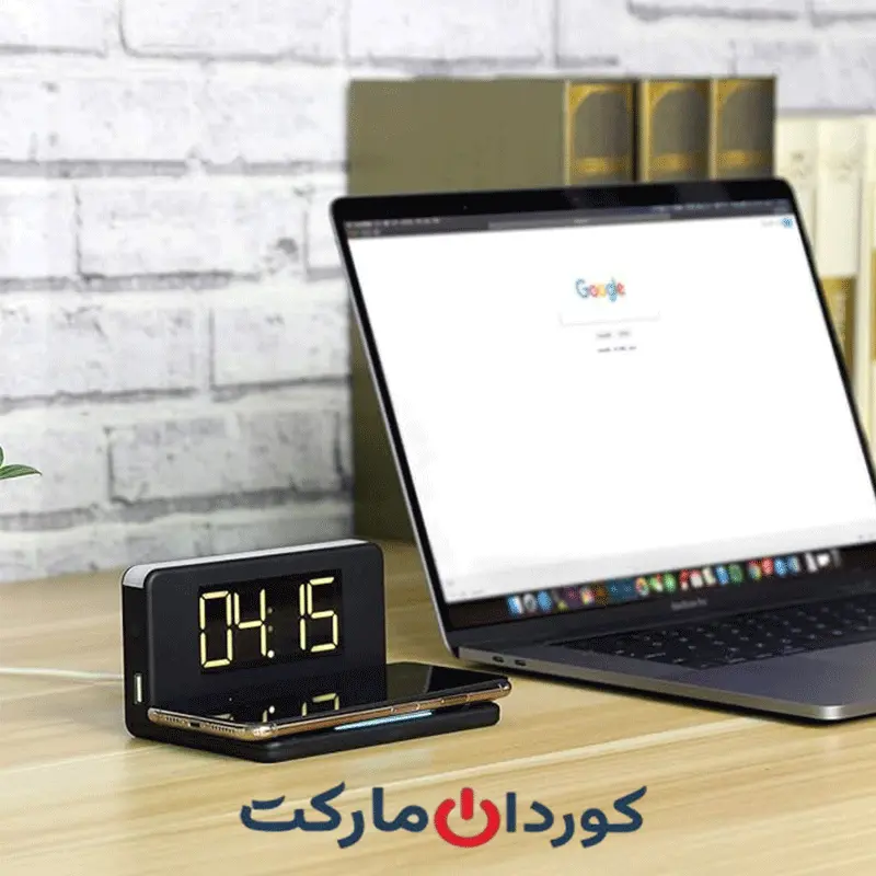 ساعت دیجیتالی وایرلس (شارژر بی سیم) رومیزری پوینتاچ POINTUCH مدل SY-W0241 -استوک کد (40788) - Image 9