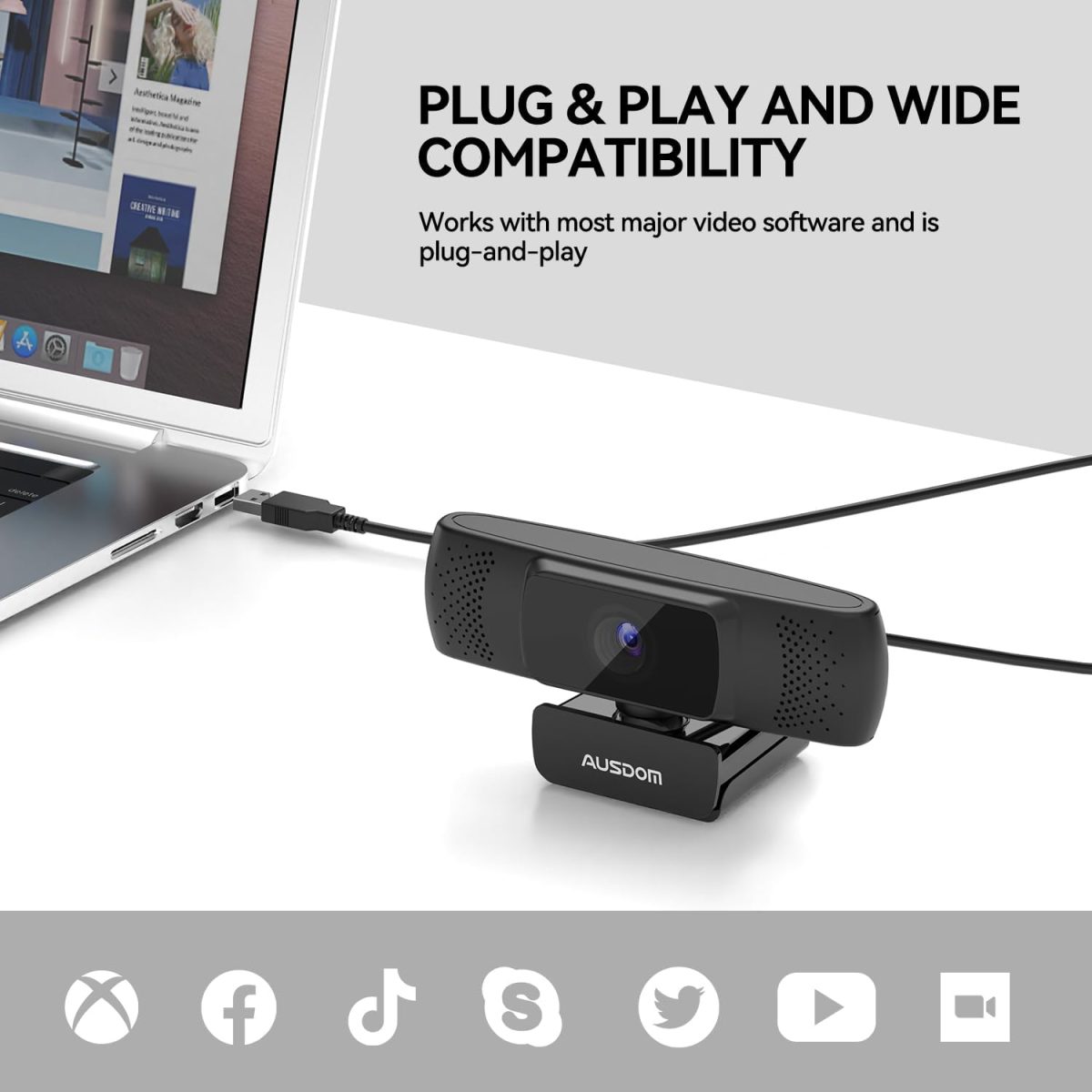 وب کم AUSDOM AF640 با کیفیت 1080P - Image 9