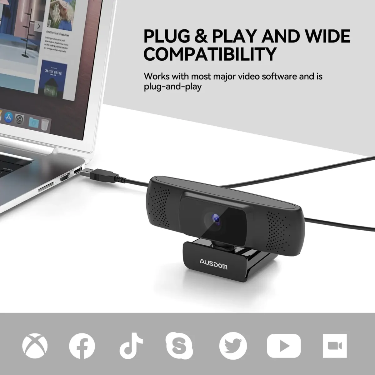 وب کم AUSDOM AF640 با کیفیت 1080P - Image 9
