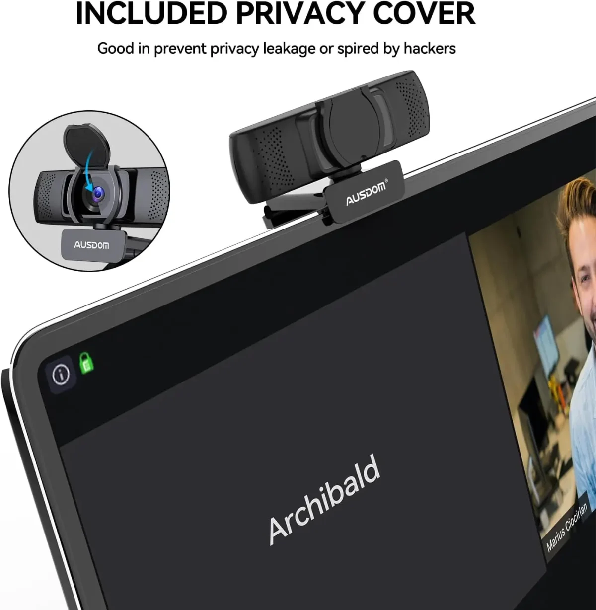 وب کم AUSDOM AF640 با کیفیت 1080P - Image 7