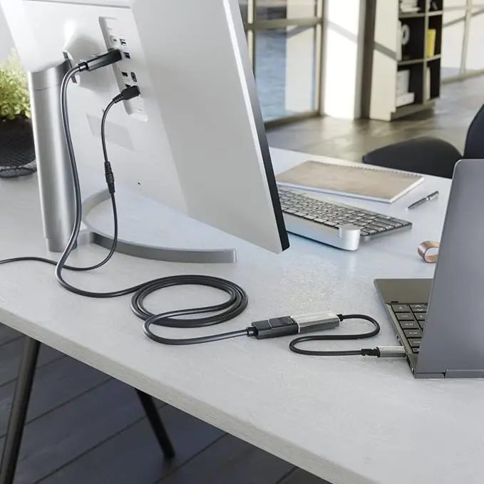 آداپتور تبدیل USB-C به DisplayPort 1.4 با کیفیت 8K و بدنه تمام فلزی نشکن Kabeldirect - Image 2