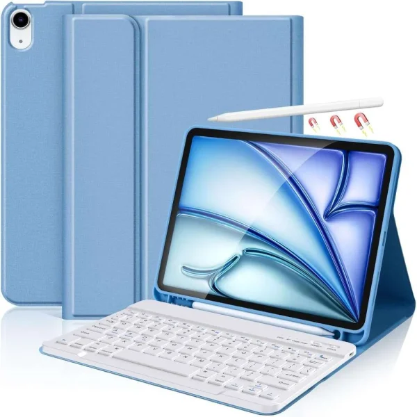 کیف کیبوردی KBCASE M3/M2 2025/2024 اینچی برای آیپد ایر نسل پنجم/چهارم/آیپد پرو 11