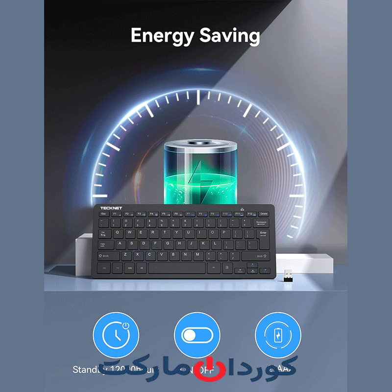 کیبورد وایرلس بی سیم TECKNET مدل X315 سفارش آلمان - Image 2