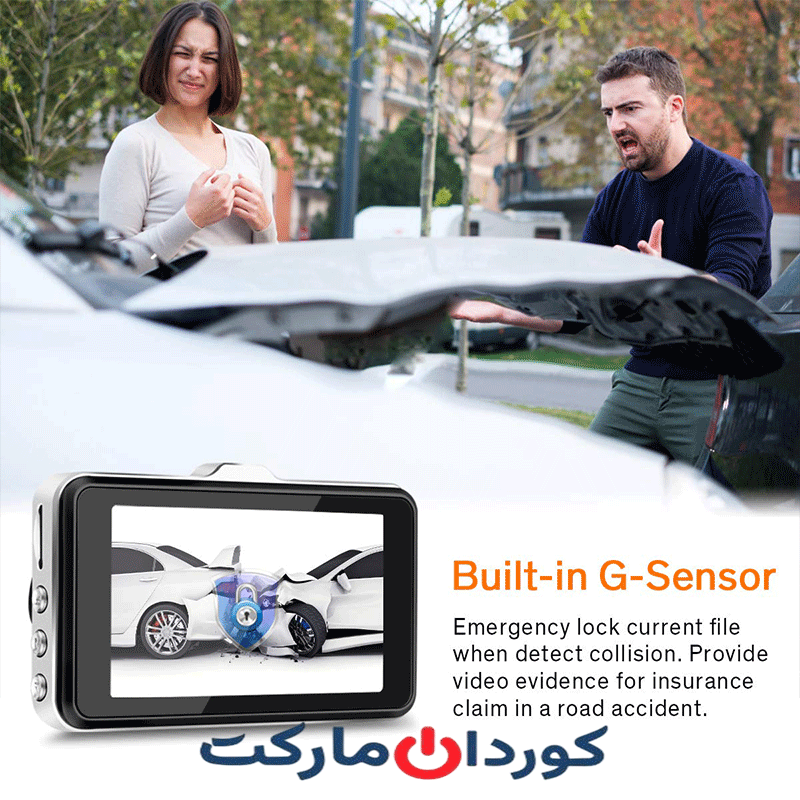 دوربین دوگانه داشبورد جلو و عقب Peztio - استوک - Image 3
