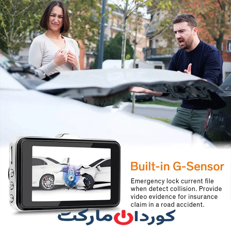 دوربین دوگانه داشبورد جلو و عقب Peztio - استوک - Image 3