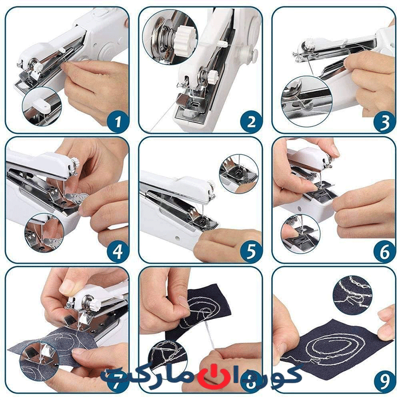 چرخ خیاطی دستی قابل حمل The Handheld sewingMachine CS-101B - Image 5