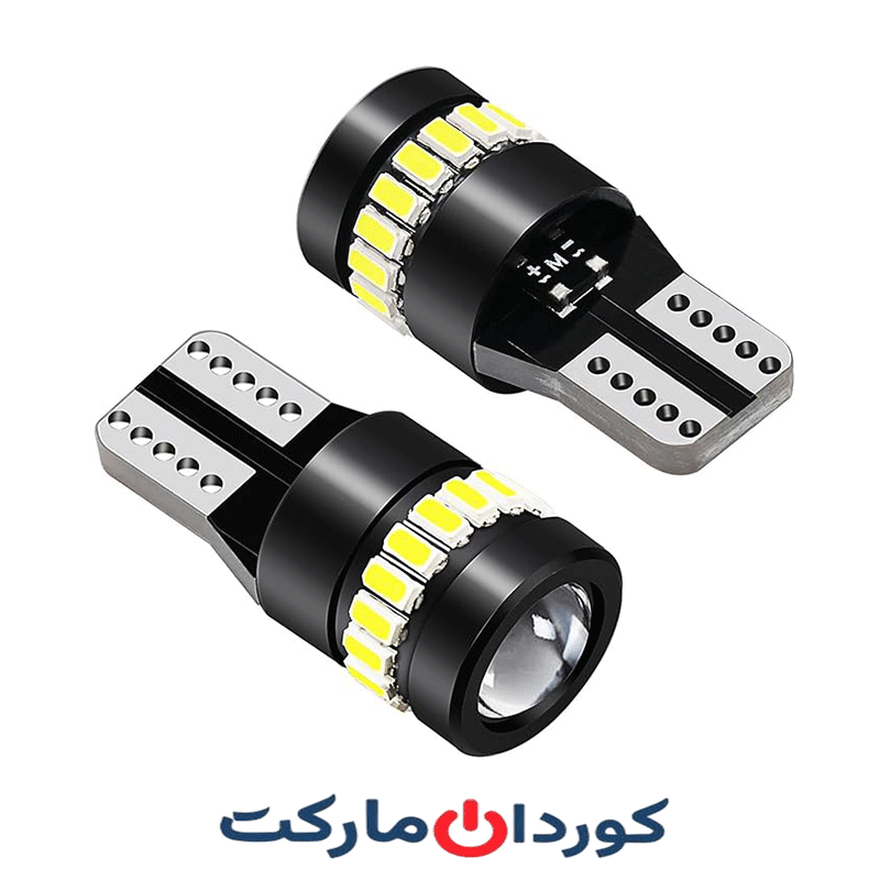 بسته ۲ عددی لامپ LED T10 W5W