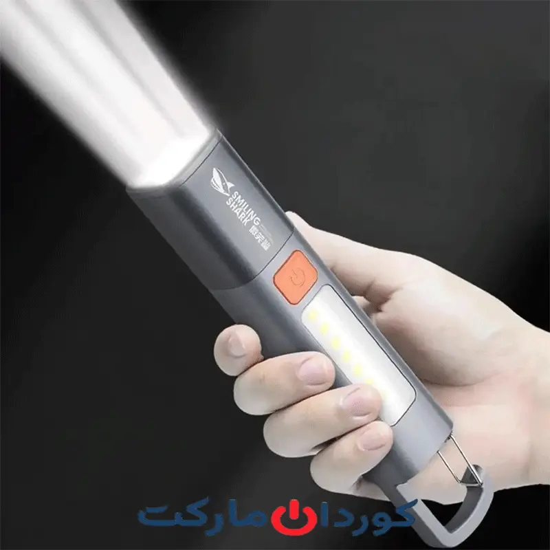 چراغ قوه شارژی ضدآب 1200 میلیآمپرساعت smiling shark SD-1023 - Image 10