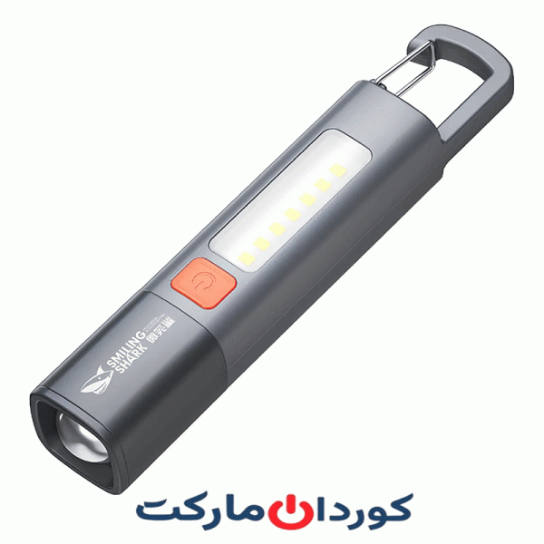 چراغ قوه شارژی ضدآب 1200 میلی‌آمپر‌ساعت smiling shark SD-1023