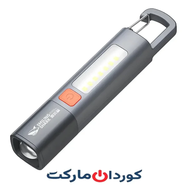چراغ قوه شارژی ضدآب 1200 میلی‌آمپر‌ساعت smiling shark SD-1023